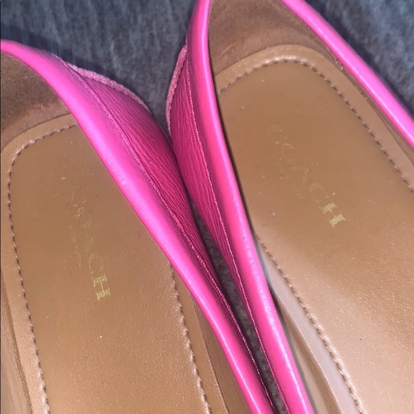 HOT PINK COACH LOAFERS! Great condition! - Picture 3 of 7